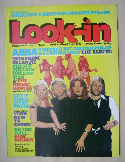 Look In magazine - ABBA cover (1 April 1978)