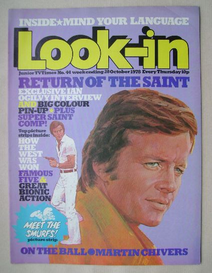 Look In magazine - Ian Ogilvy cover (28 October 1978)
