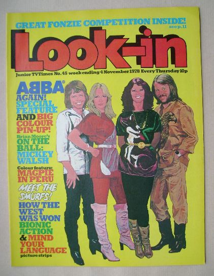 Look In magazine - ABBA cover (4 November 1978)