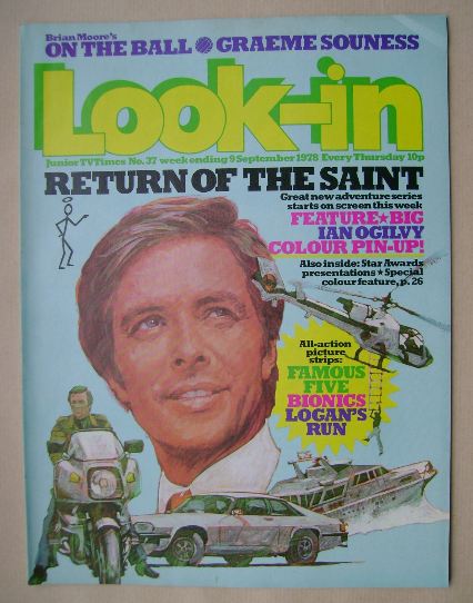 Look In magazine - Ian Ogilvy cover (9 September 1978)