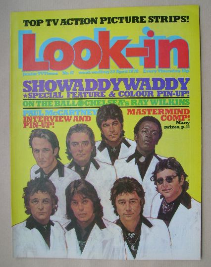 Look In magazine - Showaddywaddy cover (22 April 1978)