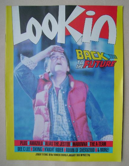 Look In magazine - Michael J Fox cover (4 January 1986)
