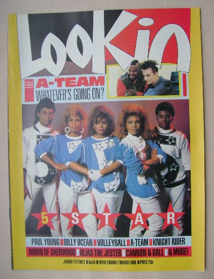 Look In magazine - 5 Star cover (1 March 1986)