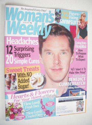 Woman's Weekly magazine (16 June 2015 - Benedict Cumberbatch cover)