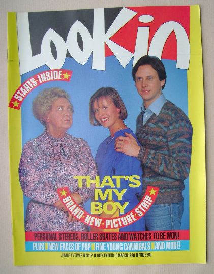 Look In magazine - That's My Boy cover (15 March 1986)