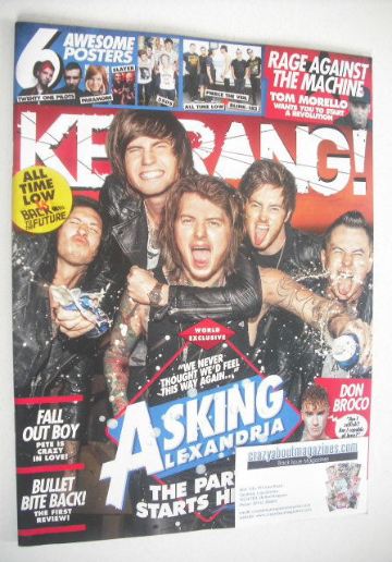 Kerrang magazine - Asking Alexandria cover (1 August 2015 - Issue 1579)