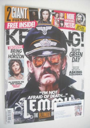 <!--2015-08-22-->Kerrang magazine - Lemmy cover (22 August 2015 - Issue 158