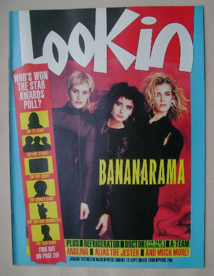 Look In magazine - Bananarama cover (13 September 1986)