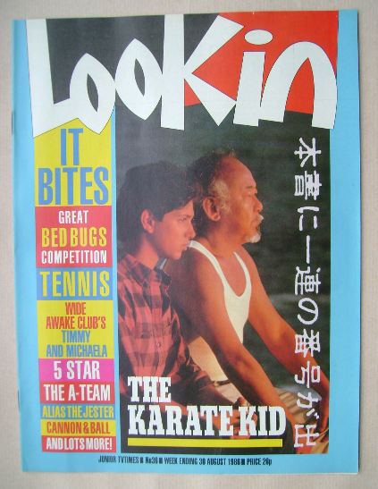 Look In magazine - Ralph Macchio and Noriyuki "Pat" Morita cover (30 August 1986)