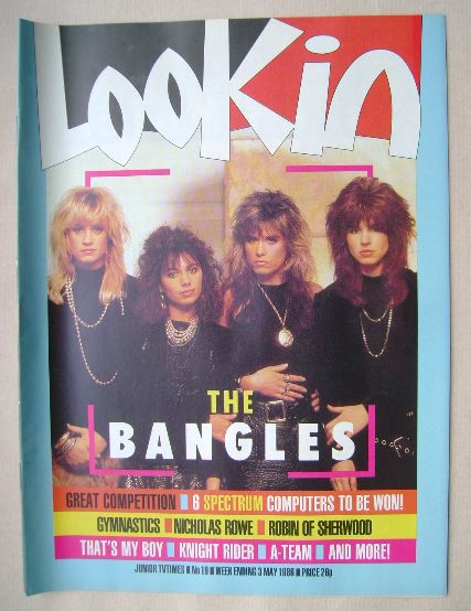 Look In magazine - The Bangles cover (3 May 1986)