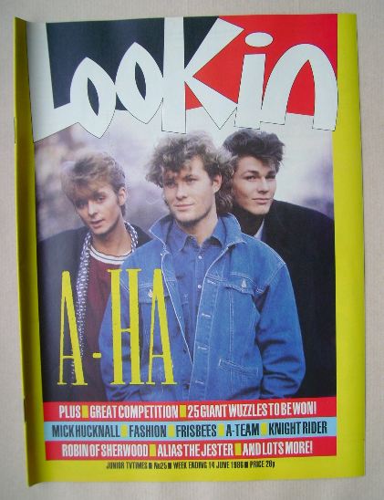 Look In magazine - A-Ha cover (14 June 1986)