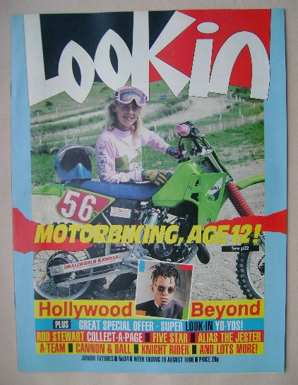 Look In magazine - Zoe Gregory cover (16 August 1986)