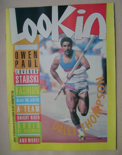 Look In magazine - Daley Thompson cover (26 July 1986)