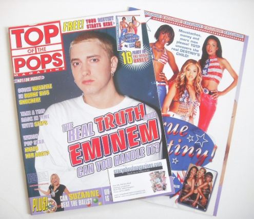 Top Of The Pops magazine - Eminem cover (September 2001)
