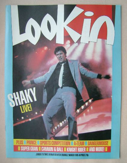 Look In magazine - Shakin' Stevens cover (2 March 1985)