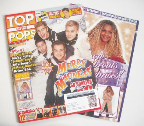 Top Of The Pops magazine - A1 cover (December 2001)