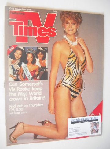 TV Times magazine - Vivienne Rooke cover (10-16 November 1984)