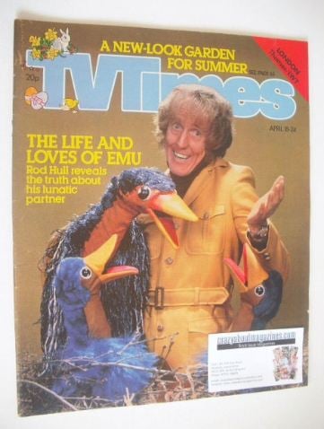 TV Times magazine - Rod Hull and Emu cover (18-24 April 1981)