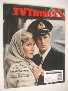TV Times magazine - Trevor Bowen and Wanda Ventham cover (28 November - 4 December 1970)