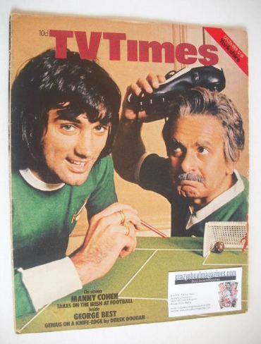 TV Times magazine - John Bluthal and George Best cover (12-18 December 1970)