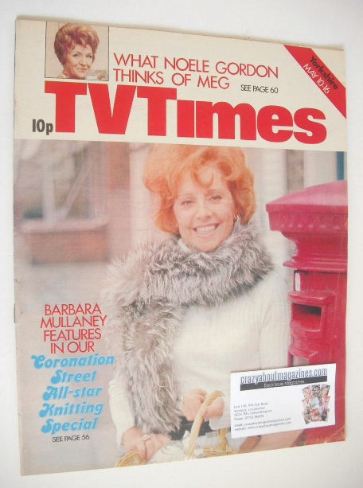 TV Times magazine - Barbara Mullaney cover (10-16 May 1975)