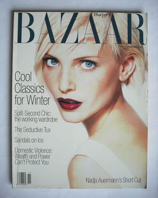 Harper's Bazaar magazine - November 1994 - Nadja Auermann cover (US Edition)