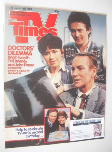 TV Times magazine - Doctors' Dilemma cover (26 January - 1 February 1985)