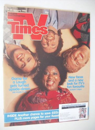 TV Times magazine - Game For A Laugh cover (19-25 January 1985)