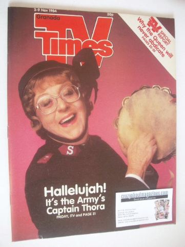 TV Times magazine - Thora Hird cover (3-9 November 1984)