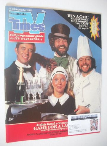 TV Times magazine - Game For A Laugh cover (17-23 September 1983)