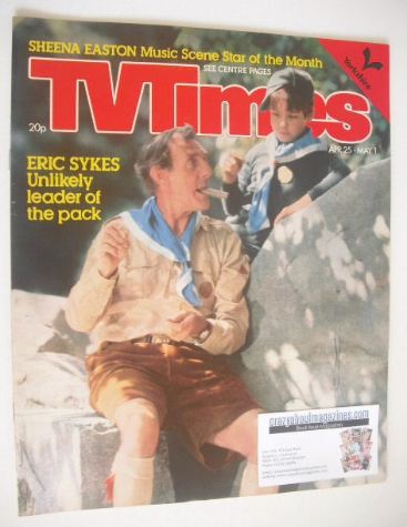 TV Times magazine - Eric Sykes cover (25 April - 1 May 1981)