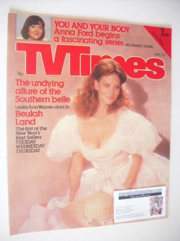 TV Times magazine - Lesley Ann Warren cover (3-9 January 1981)