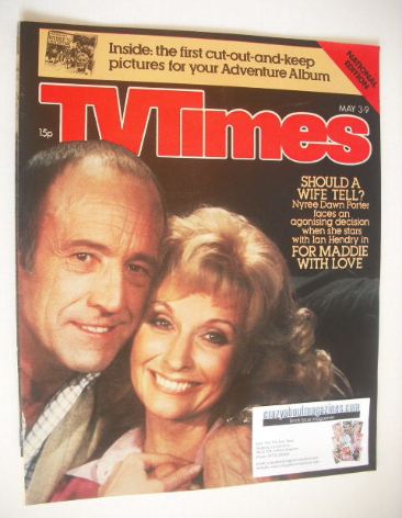 TV Times magazine - Nyree Dawn Porter and Ian Hendry cover (3-9 May 1980)