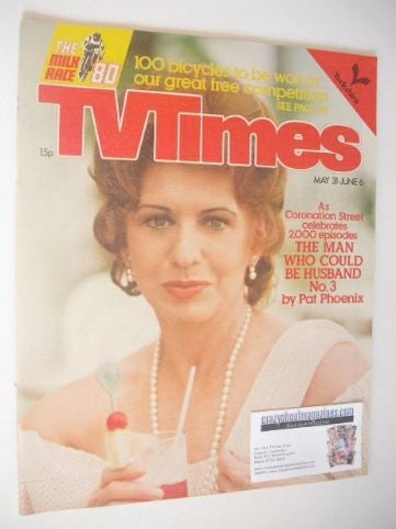 TV Times magazine - Pat Phoenix cover (31 May - 6 June 1980)