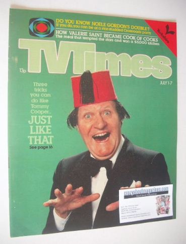 TV Times magazine - Tommy Cooper cover (1-7 July 1978)