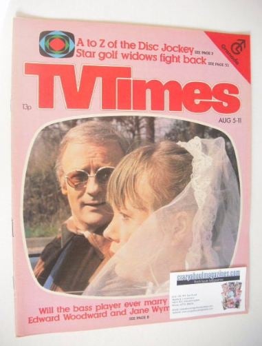 TV Times magazine - Jane Wymark and Edward Woodward cover (5-11 August 1978)