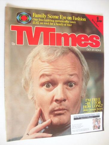 TV Times magazine - John Inman cover (29 October - 4 November 1977)
