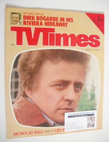 TV Times magazine - Nicholas Ball cover (29 November - 5 December 1980)
