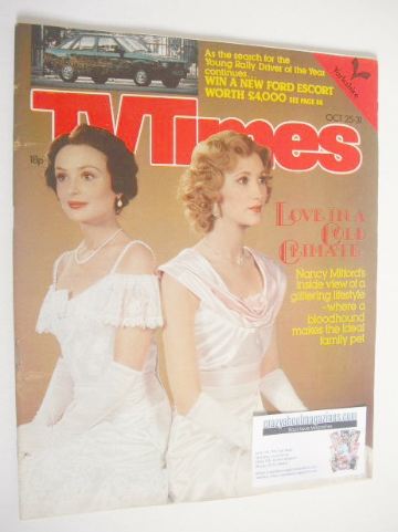 TV Times magazine - Lucy Gutteridge and Rosalyn Landor cover (25-31 October 1980)