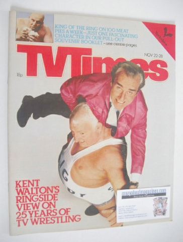 TV Times magazine - Big Daddy cover (22-28 November 1980)