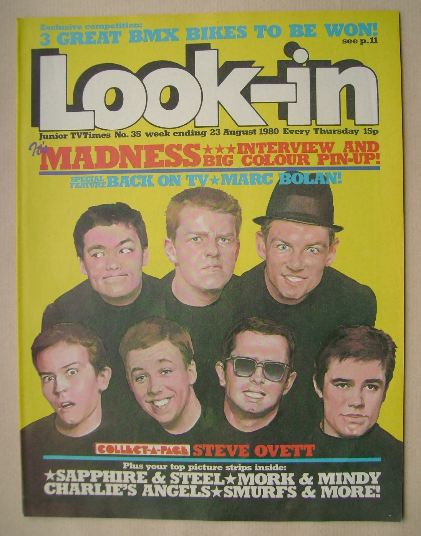 <!--1980-08-23-->Look In magazine - Madness cover (23 August 1980)