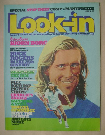 Look In magazine - Bjorn Borg cover (30 August 1980)