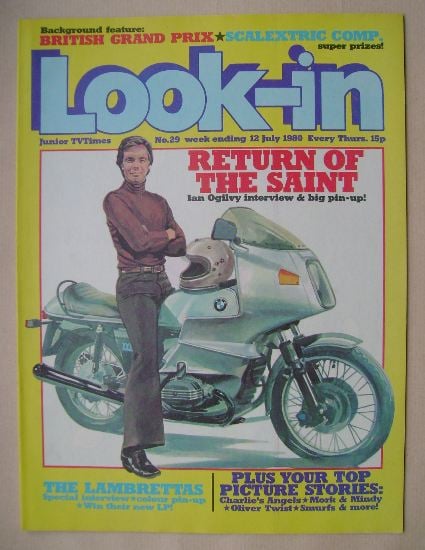 Look In magazine - Ian Ogilvy cover (12 July 1980)