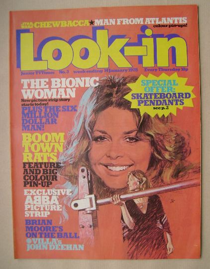Look In magazine - The Bionic Woman cover (14 January 1978)