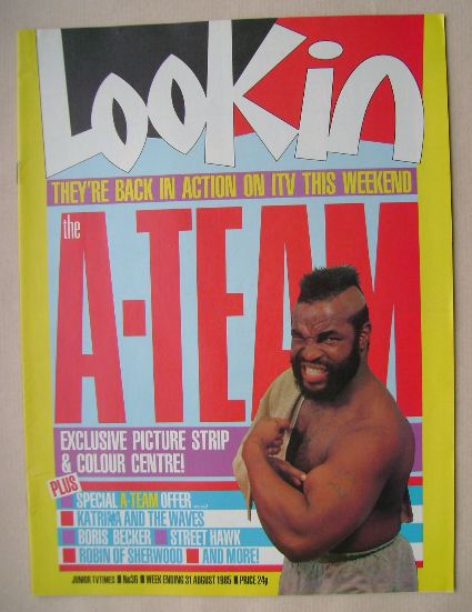 Look In magazine - Mr T cover (31 August 1985)