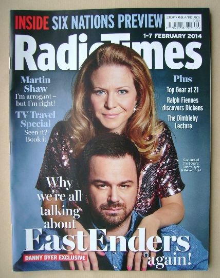 Radio Times magazine - Kellie Bright and Danny Dyer cover (1-7 February 2014)
