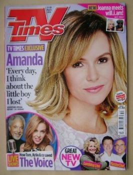TV Times magazine - Amanda Holden cover (22-28 March 2014)