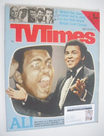 TV Times magazine - Muhammad Ali cover (27 September - 3 October 1980)
