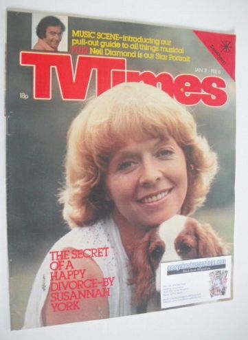 TV Times magazine - Susannah York cover (31 January - 6 February 1981)