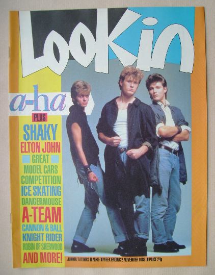 Look In magazine - A-Ha cover (2 November 1985)